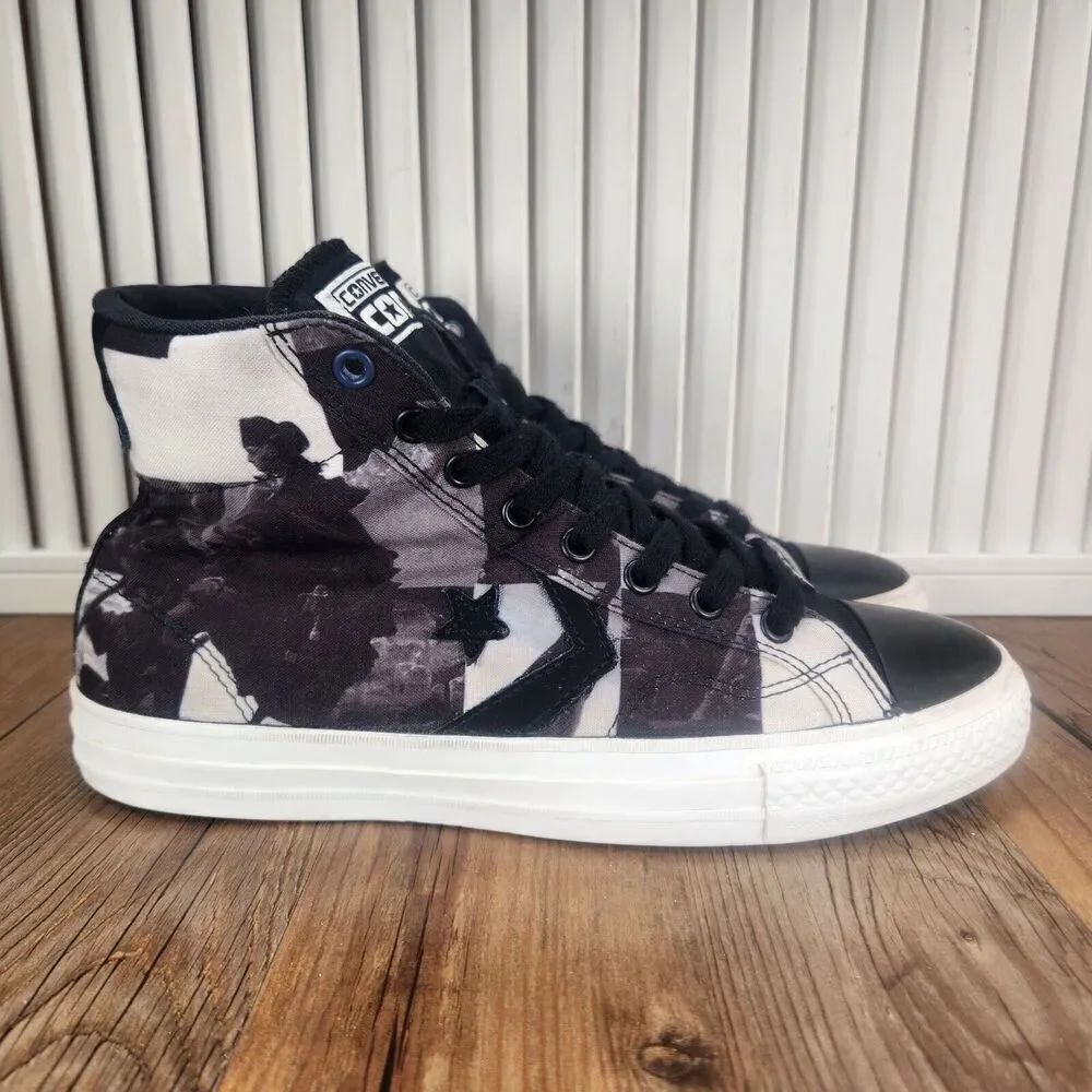 Converse Cons George Washington Sneakers Womens Sz 9 Black Canvas Shoes 147392C